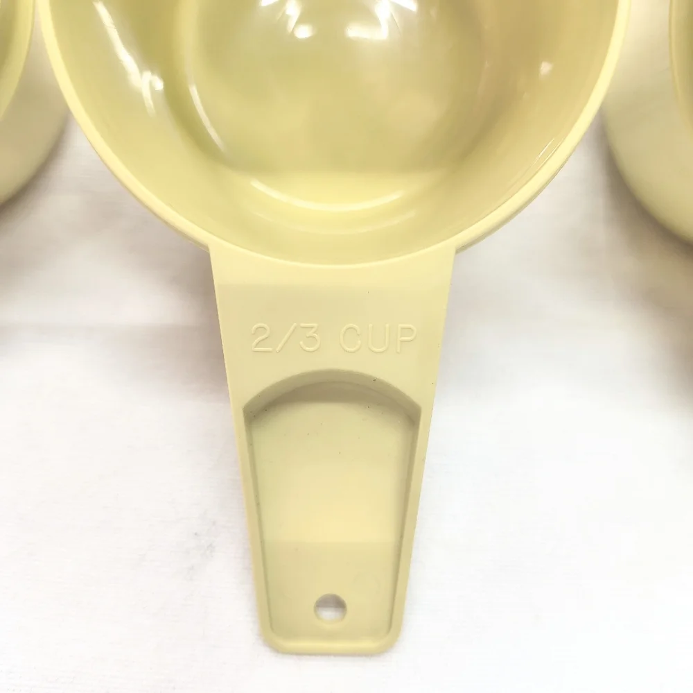 TUPPERWARE | Vintage Yellow Stacking Measuring Cups Set of 3 Retro